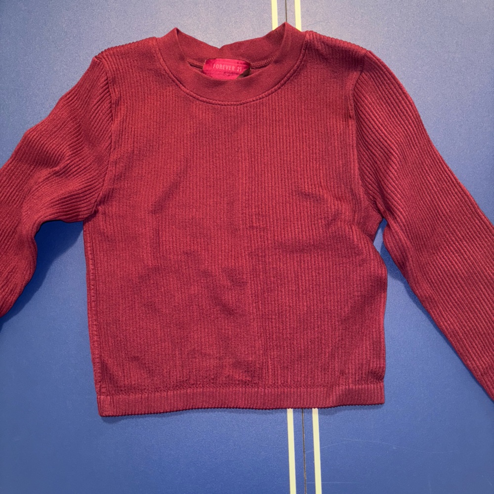 Fuschia Pantone Collaboration Seamless Long Sleeve Cropped Shirt